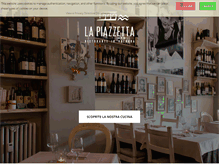 Tablet Screenshot of lapiazzettaristorante.com